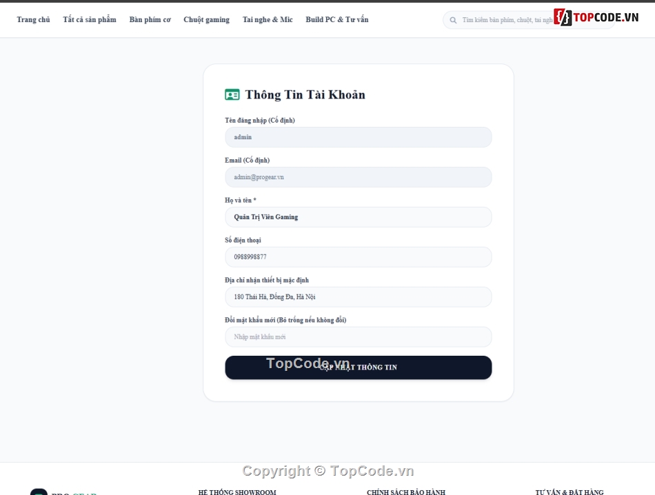 Đồ án,bán website,web bán thiết bị